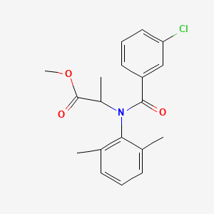 molecular formula C19H20ClNO3 B5218646 methyl N-(3-chlorobenzoyl)-N-(2,6-dimethylphenyl)alaninate 