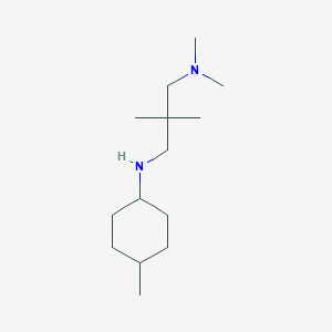molecular formula C14H30N2 B5218657 N,N,2,2-tetramethyl-N'-(4-methylcyclohexyl)-1,3-propanediamine 