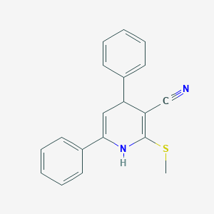 2-(methylthio)-4,6-diphenyl-1,4-dihydro-3-pyridinecarbonitrile