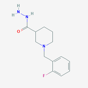 molecular formula C13H18FN3O B5218743 1-(2-fluorobenzyl)-3-piperidinecarbohydrazide 