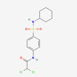 2,2-dichloro-N-{4-[(cyclohexylamino)sulfonyl]phenyl}acetamide