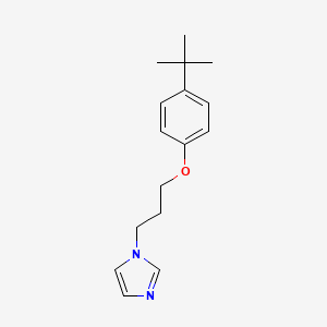 molecular formula C16H22N2O B5218811 1-[3-(4-tert-butylphenoxy)propyl]-1H-imidazole 
