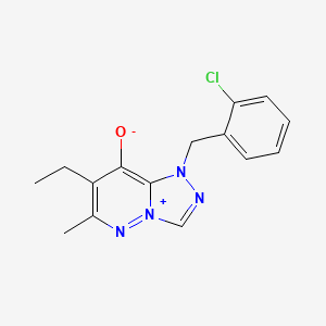 molecular formula C15H15ClN4O B5218819 1-(2-chlorobenzyl)-7-ethyl-6-methyl-1H-[1,2,4]triazolo[4,3-b]pyridazin-4-ium-8-olate 