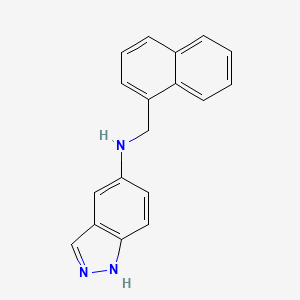 molecular formula C18H15N3 B5218845 N-(1-naphthylmethyl)-1H-indazol-5-amine 