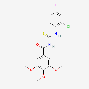 N-{[(2-chloro-4-iodophenyl)amino]carbonothioyl}-3,4,5-trimethoxybenzamide