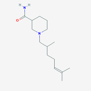 molecular formula C15H28N2O B5218894 1-(2,6-dimethyl-5-hepten-1-yl)-3-piperidinecarboxamide 
