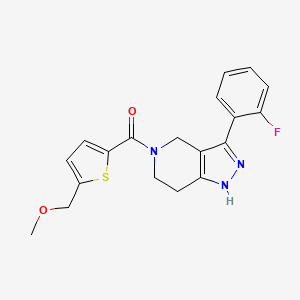 3-(2-fluorophenyl)-5-{[5-(methoxymethyl)-2-thienyl]carbonyl}-4,5,6,7-tetrahydro-1H-pyrazolo[4,3-c]pyridine
