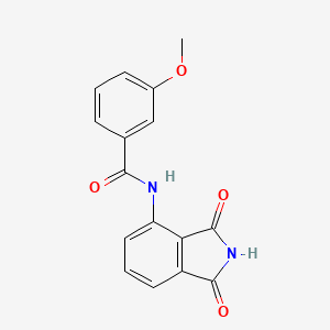 molecular formula C16H12N2O4 B5218934 N-(1,3-dioxo-2,3-dihydro-1H-isoindol-4-yl)-3-methoxybenzamide 