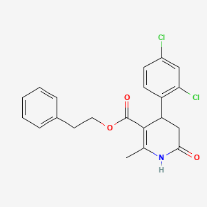 2-phenylethyl 4-(2,4-dichlorophenyl)-2-methyl-6-oxo-1,4,5,6-tetrahydro-3-pyridinecarboxylate