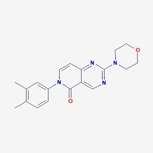 molecular formula C19H20N4O2 B5218936 6-(3,4-dimethylphenyl)-2-(4-morpholinyl)pyrido[4,3-d]pyrimidin-5(6H)-one 