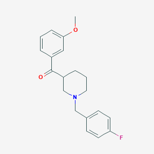 molecular formula C20H22FNO2 B5219014 [1-(4-fluorobenzyl)-3-piperidinyl](3-methoxyphenyl)methanone 