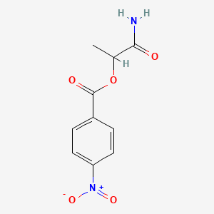 molecular formula C10H10N2O5 B5219026 2-amino-1-methyl-2-oxoethyl 4-nitrobenzoate 