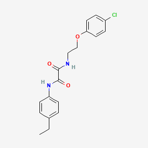 molecular formula C18H19ClN2O3 B5219055 N-[2-(4-chlorophenoxy)ethyl]-N'-(4-ethylphenyl)ethanediamide 