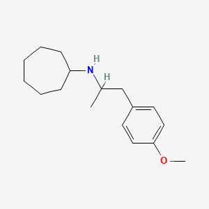 molecular formula C17H27NO B5219069 N-[2-(4-methoxyphenyl)-1-methylethyl]cycloheptanamine 