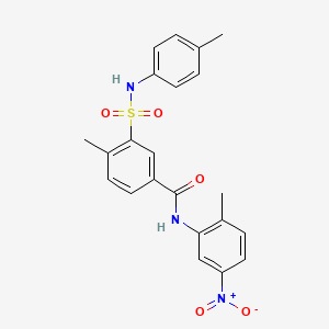 4-methyl-N-(2-methyl-5-nitrophenyl)-3-{[(4-methylphenyl)amino]sulfonyl}benzamide