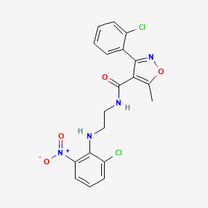 N-{2-[(2-chloro-6-nitrophenyl)amino]ethyl}-3-(2-chlorophenyl)-5-methyl-4-isoxazolecarboxamide
