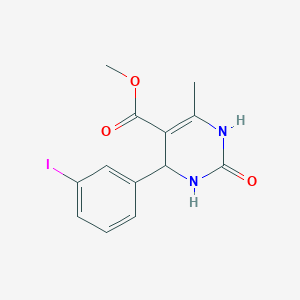 molecular formula C13H13IN2O3 B5219116 methyl 4-(3-iodophenyl)-6-methyl-2-oxo-1,2,3,4-tetrahydro-5-pyrimidinecarboxylate 