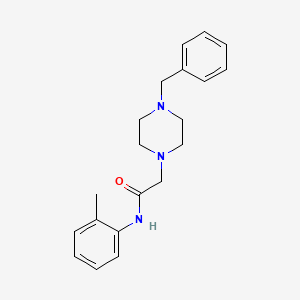 2-(4-benzylpiperazin-1-yl)-N-(2-methylphenyl)acetamide