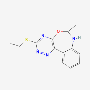 3-(ethylthio)-6,6-dimethyl-6,7-dihydro[1,2,4]triazino[5,6-d][3,1]benzoxazepine