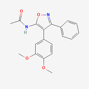 N-[4-(3,4-dimethoxyphenyl)-3-phenyl-5-isoxazolyl]acetamide