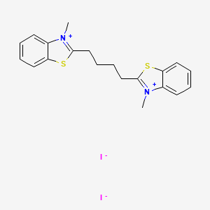 molecular formula C20H22I2N2S2 B5219160 2,2'-(1,4-butanediyl)bis(3-methyl-1,3-benzothiazol-3-ium) diiodide 