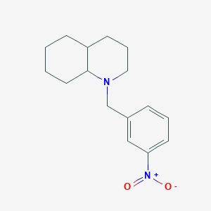 molecular formula C16H22N2O2 B5219211 1-(3-nitrobenzyl)decahydroquinoline 