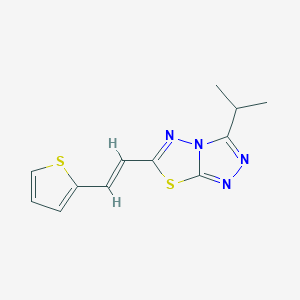 3-ISOPROPYL-6-[(E)-2-(2-THIENYL)-1-ETHENYL][1,2,4]TRIAZOLO[3,4-B][1,3,4]THIADIAZOLE