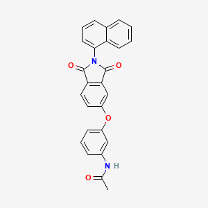 molecular formula C26H18N2O4 B5219236 N-(3-{[2-(1-naphthyl)-1,3-dioxo-2,3-dihydro-1H-isoindol-5-yl]oxy}phenyl)acetamide 