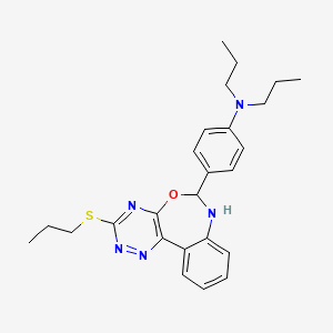 N,N-dipropyl-4-[3-(propylthio)-6,7-dihydro[1,2,4]triazino[5,6-d][3,1]benzoxazepin-6-yl]aniline