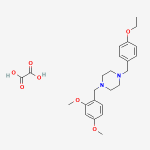 molecular formula C24H32N2O7 B5219310 1-(2,4-dimethoxybenzyl)-4-(4-ethoxybenzyl)piperazine oxalate 