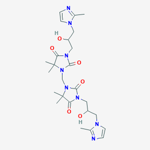 1,1'-methylenebis{3-[2-hydroxy-3-(2-methyl-1H-imidazol-1-yl)propyl]-5,5-dimethyl-2,4-imidazolidinedione}