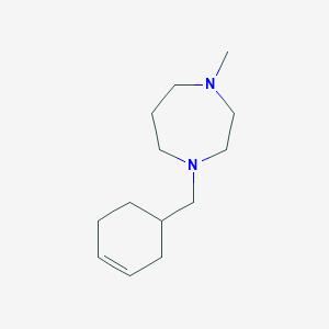 molecular formula C13H24N2 B5219378 1-(3-cyclohexen-1-ylmethyl)-4-methyl-1,4-diazepane 