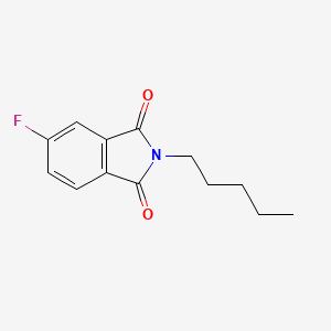 molecular formula C13H14FNO2 B5219406 5-fluoro-2-pentyl-1H-isoindole-1,3(2H)-dione 