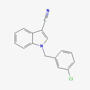 molecular formula C16H11ClN2 B5219437 1-(3-chlorobenzyl)-1H-indole-3-carbonitrile 