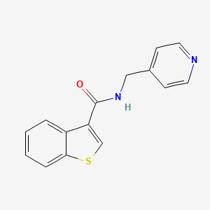 N-(4-pyridinylmethyl)-1-benzothiophene-3-carboxamide