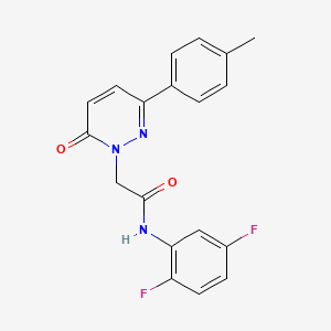 molecular formula C19H15F2N3O2 B5219508 N-(2,5-difluorophenyl)-2-[3-(4-methylphenyl)-6-oxo-1(6H)-pyridazinyl]acetamide 