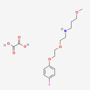 molecular formula C16H24INO7 B5219526 N-{2-[2-(4-iodophenoxy)ethoxy]ethyl}-3-methoxy-1-propanamine oxalate 