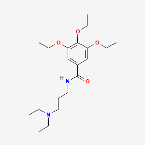 molecular formula C20H34N2O4 B5219533 N-[3-(diethylamino)propyl]-3,4,5-triethoxybenzamide 