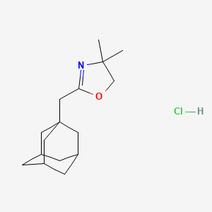 molecular formula C16H26ClNO B5219584 2-(1-adamantylmethyl)-4,4-dimethyl-4,5-dihydro-1,3-oxazole hydrochloride 