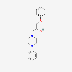 1-[4-(4-methylphenyl)-1-piperazinyl]-3-phenoxy-2-propanol
