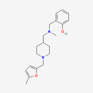 molecular formula C20H28N2O2 B5219637 2-{[methyl({1-[(5-methyl-2-furyl)methyl]-4-piperidinyl}methyl)amino]methyl}phenol 