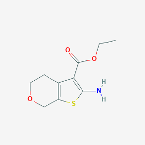 molecular formula C10H13NO3S B052197 2-氨基-5,7-二氢-4H-噻吩并[2,3-c]吡喃-3-羧酸乙酯 CAS No. 117642-16-7
