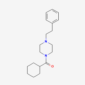 molecular formula C19H28N2O B5219717 1-(cyclohexylcarbonyl)-4-(2-phenylethyl)piperazine 