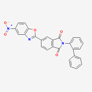 molecular formula C27H15N3O5 B5219724 2-(2-biphenylyl)-5-(5-nitro-1,3-benzoxazol-2-yl)-1H-isoindole-1,3(2H)-dione 