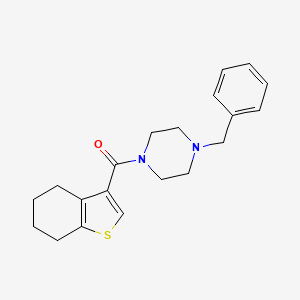 molecular formula C20H24N2OS B5219736 1-benzyl-4-(4,5,6,7-tetrahydro-1-benzothien-3-ylcarbonyl)piperazine 