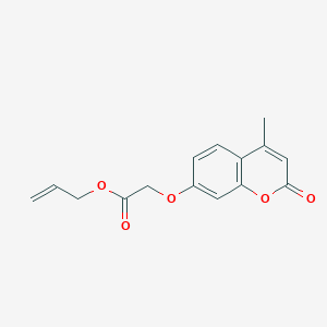 molecular formula C15H14O5 B5219741 allyl [(4-methyl-2-oxo-2H-chromen-7-yl)oxy]acetate 