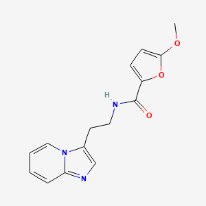 molecular formula C15H15N3O3 B5219797 N-(2-imidazo[1,2-a]pyridin-3-ylethyl)-5-methoxy-2-furamide trifluoroacetate 