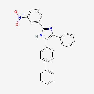 molecular formula C27H19N3O2 B5219809 5-(4-biphenylyl)-2-(3-nitrophenyl)-4-phenyl-1H-imidazole 