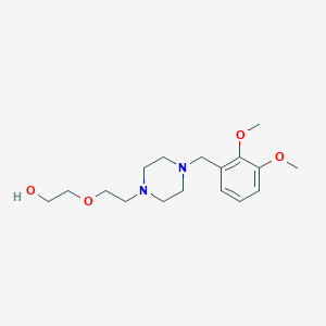 molecular formula C17H28N2O4 B5219858 2-{2-[4-(2,3-dimethoxybenzyl)-1-piperazinyl]ethoxy}ethanol 