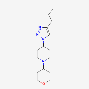 4-(4-propyl-1H-1,2,3-triazol-1-yl)-1-(tetrahydro-2H-pyran-4-yl)piperidine trifluoroacetate